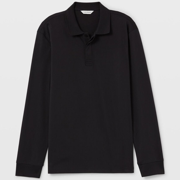 Refined Long Sleeve Polo - Brand New - NEVER WORN -  Caviar - Picture 3 of 3